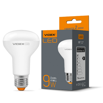 Лампа R63е 9W E27 4100К 220V LED Videx