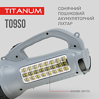 Ліхтарик LED портативний 200Lm з сонячною батареєю TLF-T09SO Titanum, фото 6