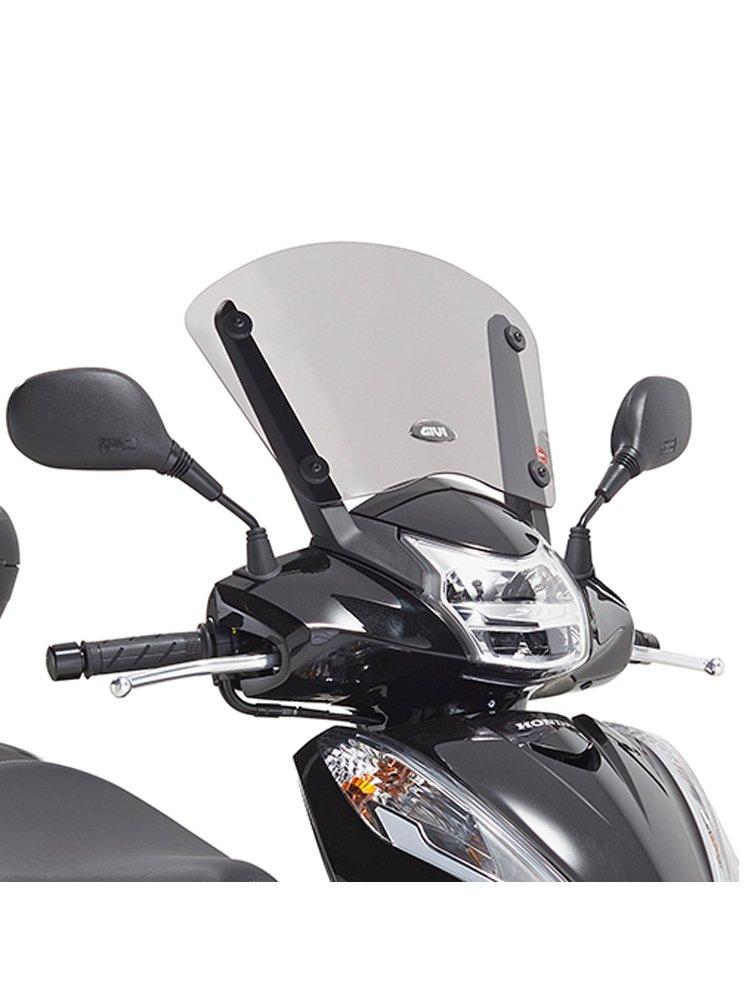 Тоноване вітрове скло Givi Honda SH 300i 15-20 встановлюється за допомогою оригінального кріплення Honda