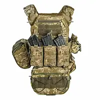 Плитоноска бронежилет Піксель/pixel з швидким скиданням MOLLE 8 підсумків