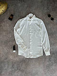 Чоловіча сорочка M184 біла S, M, L, фото 2