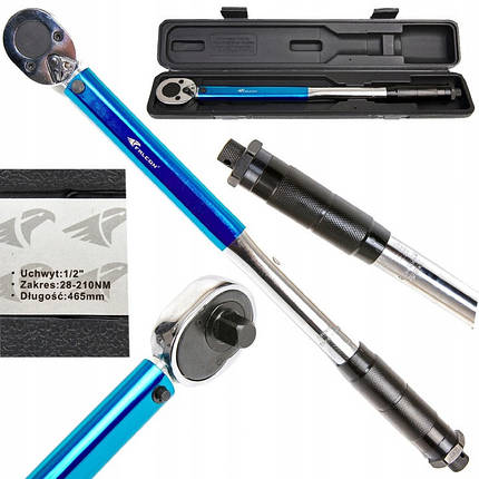 Динамометричний ключ 1/2" 28-210 Нм CRV Falcon F07005, фото 3
