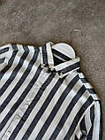 Чоловіча котонова руба M746 чорно-біла, фото 3