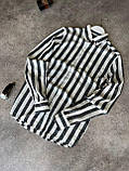 Чоловіча котонова руба M746 чорно-біла, фото 4