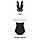 Еротичний ігровий костюм зайчики Obsessive Bunny costume, чорний SM, фото 6