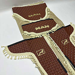 Комплект штор екокожа "MAN" Коричневий PREMIUM