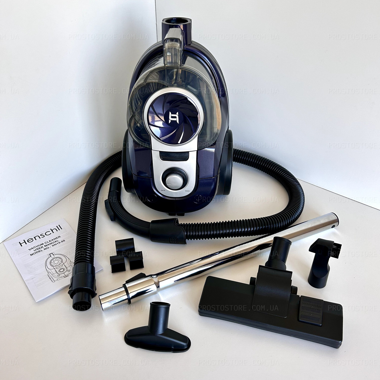 Колбовый пылесос Німеччина 3000W без мешка Henschll TURBO+ 4 л 3000W, фото 1