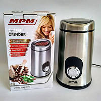 Кавомолка металева з регулюванням помелу MPM MMK-02M електрична кавомолка подрібнювач кавових зерен