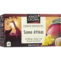 Суміш чаю Ройбуш зі смаком манго ананаса та банана Зелений чай ройбуш сонце Африки KING'S CROWN
