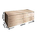 Тумба під телевізор у вітальню з ламінованої ДСП ЛТВ-1400 Лайт Еверест Дуб сонома, фото 9