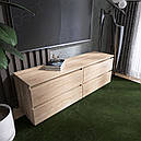 Тумба під телевізор у вітальню з ламінованої ДСП ЛТВ-1400 Лайт Еверест Дуб сонома, фото 7