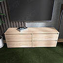 Тумба під телевізор у вітальню з ламінованої ДСП ЛТВ-1400 Лайт Еверест Дуб сонома, фото 5