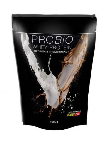 Сироватковий протеїн Power Pro Probio Whey Protein 1 кг смак Мокачино, фото 1