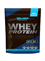 Протеин сывороточный Whey Protein 80% 920g вкус Willmax Сывороточный концентрат, Клубника