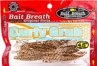 Приманка Bait Breath Curly Grub 4.5" (8шт) Ur25 Clear/Gold/Orange Seed