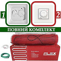7,0 м² (1225W) Нагрівальний мат у плитку Flex EHM-175 + механічний терморегулятор