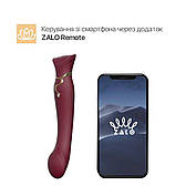 Smartwitor 3b1 Zalo - Queen Wine Red, пульсуюча перлина та вакуум, кристал Сваровського, фото 2