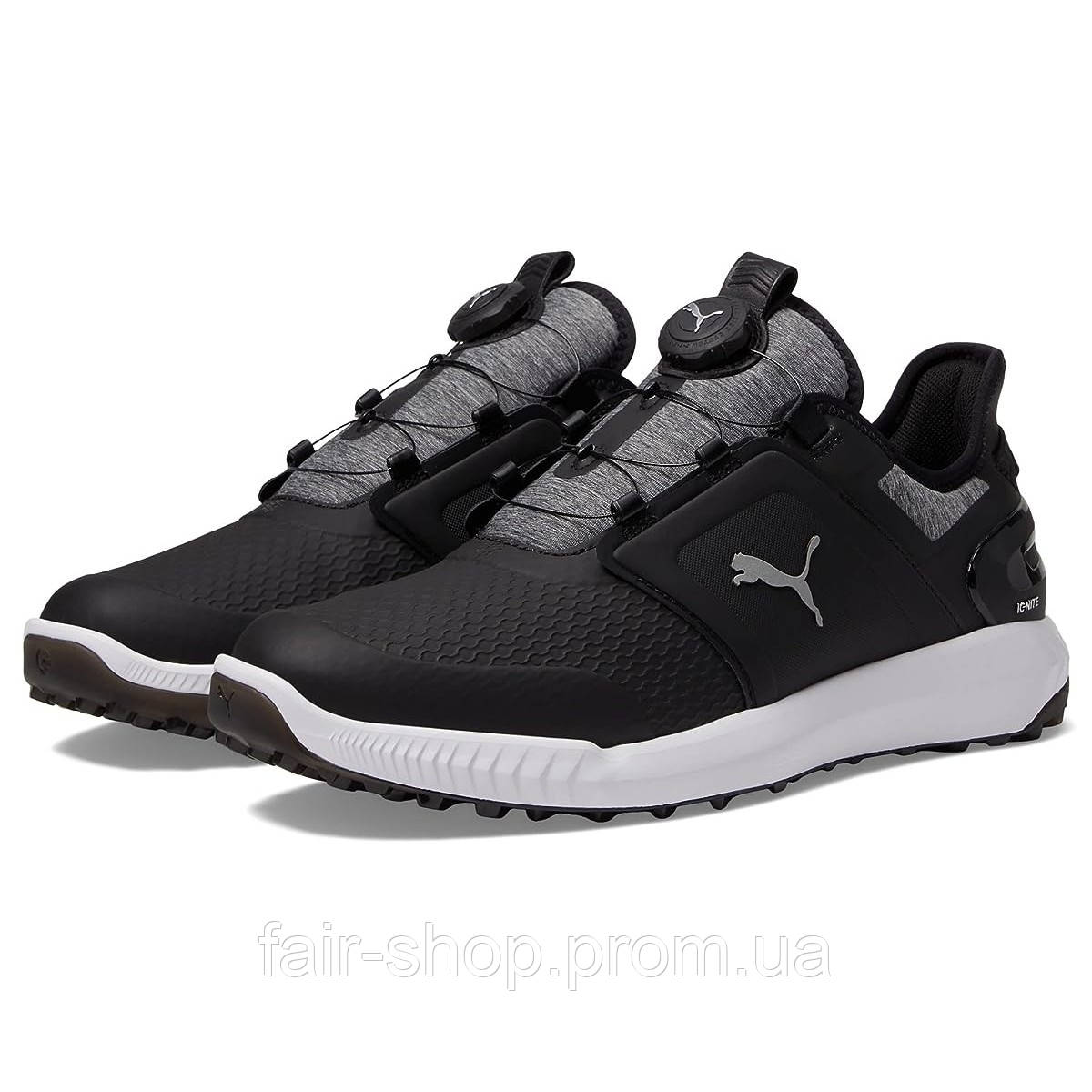 Кросівки для гольфу Puma Ignite Elevate Disc Golf Shoes Puma Black/Puma Silver, оригінал. Доставка від 14 днів