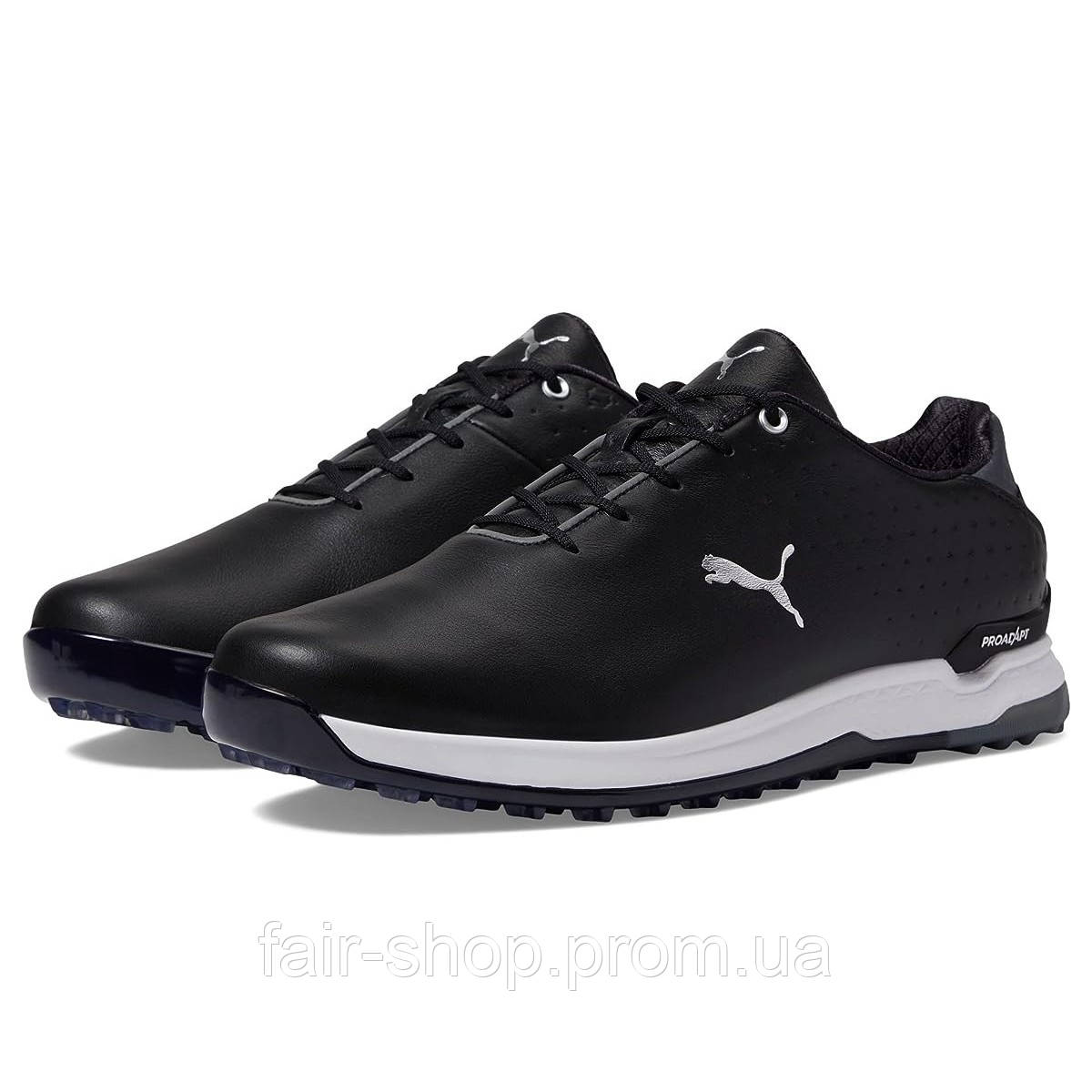 Кросівки для гольфу Puma Proadapt Alphacat Leather Golf Shoes Puma Black/Puma Silver, оригінал. Доставка від 14 днів