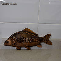 Карп зеркальный рыба резная деревянная Размер 10 х 20 см. Код/Артикул 142 1005