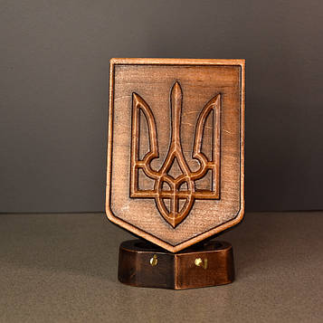 Підставка для телефону, планшета, книги з тризубцем, Український тризуб. Розмір 14 х 25 см. Код/Артикул 1007