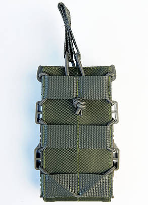 Підсумок відкритий каркасний для 1 магазину АК ТТХ Cordura 500D олива, фото 2