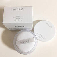 Безбарвна розсипчаста матова пудра Missha Airy Pot Powder Translucent 9g