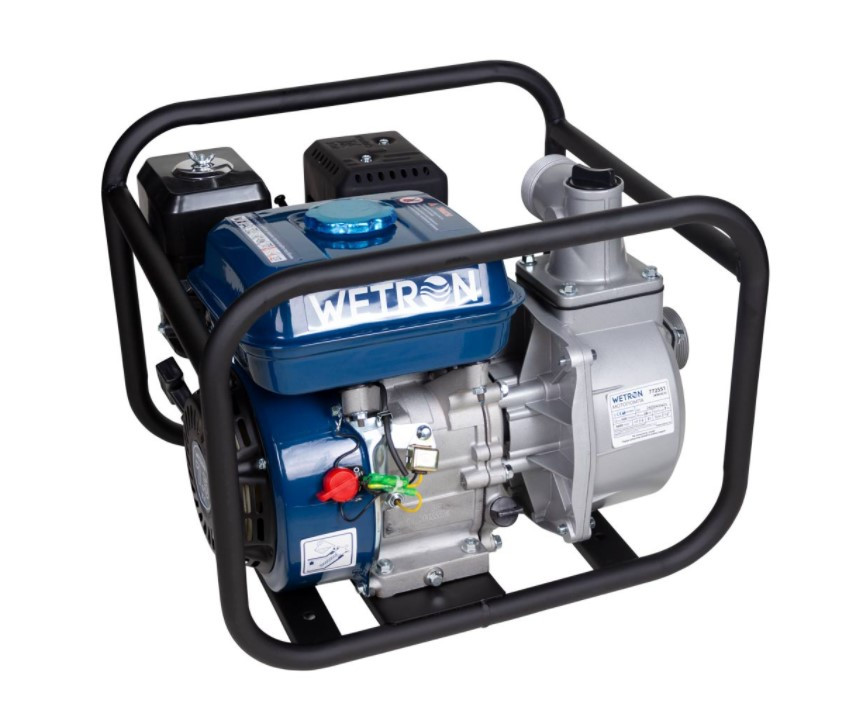 Мотопомпа бензинова Wetron WM50CX Hmax 28 м Qmax 30 м3/год (772551), фото 1