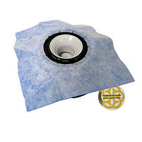 Горизонтальний трап для душу PYS Floor Drain 10х10 см, малюнок решітки лінія Evimetal, фото 7