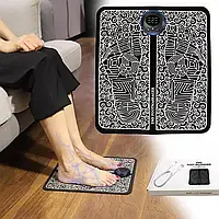 Массажер для ног Ems Foot Massager электрический коврик миостимулятор для ног стимулирующий кровообращение