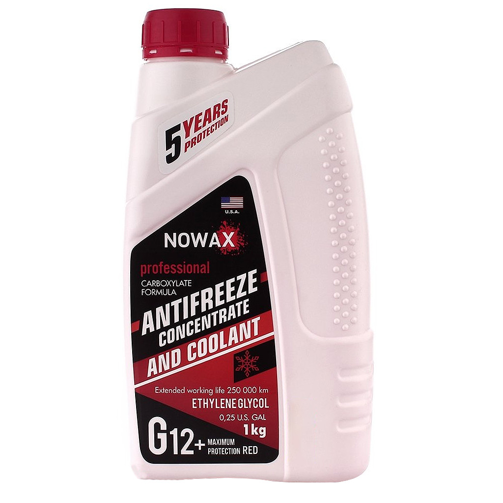 Nowax G12+ червоний, 1 л (NX01009) концентрат антифризу, фото 1