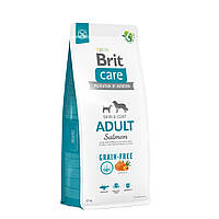 Сухой корм Brit Care Dog Grain-free Adult для собак малых и средних пород, беззерновой с лососем, 12 кг