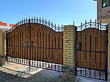 Розпашні ворота з хвірткою, фото 2