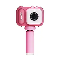 Детская фотокамера S11 48Mp 600mAh Type-C pink + миништатив