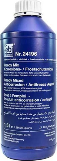 Febi Ready Mix синий -30°C, 1,5 л (24196) готовий антифриз, фото 1