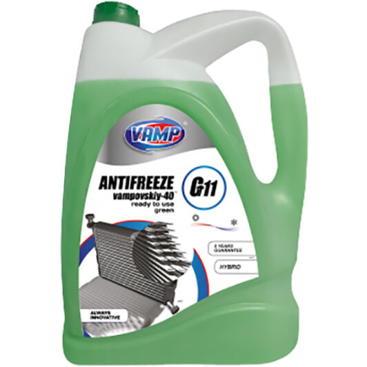 VAMP CT11 G11 зелений -30 °C, 10 л (7701) готовий антифриз, фото 1