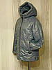 Демісезінна жіноча куртка стьобана з капюшоном розміри 48-56, фото 4