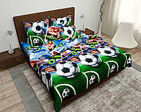 Детское постельное белье полуторное Футбольный мяч