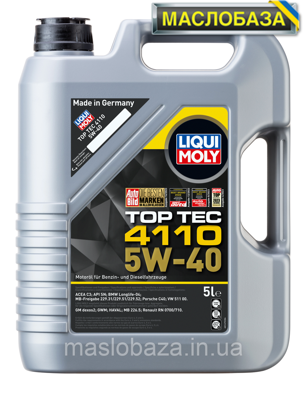 НС-синтетична моторна олива — Top Tec 4110 SAE 5W-40 5 л.