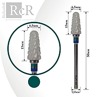 Фреза керамическая RichcoloR Конус закругленный зеленая