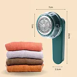 Бездротова машинка для видалення ковтунців Lemex Lint Trimmer MQ-927 Зелена, фото 3