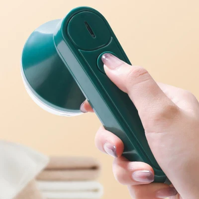 Бездротова машинка для видалення ковтунців Lemex Lint Trimmer MQ-927 Зелена, фото 1