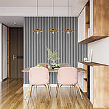 Композитна декоративна рейка на стіни Сіра 160х23х3000мм, фото 8