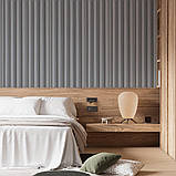 Композитна декоративна рейка на стіни Сіра 160х23х3000мм, фото 10