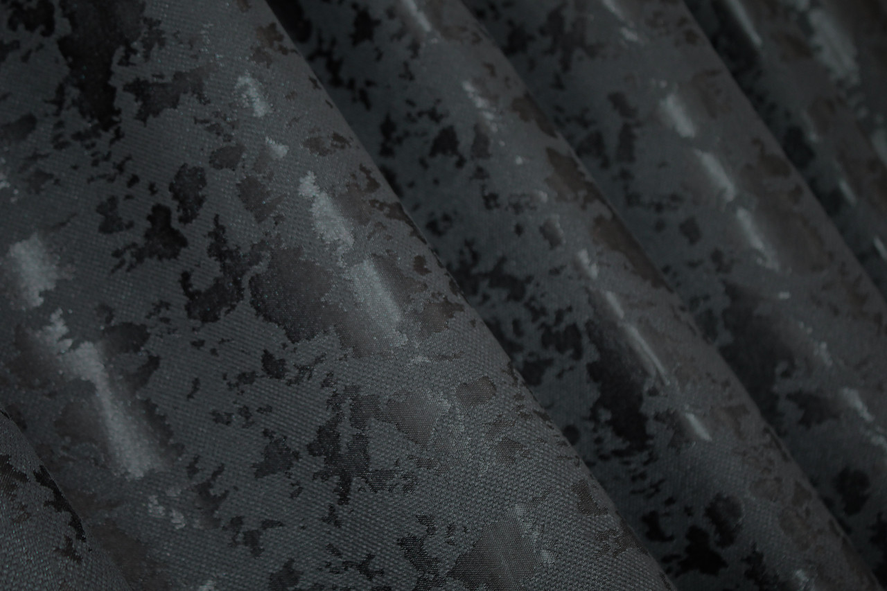 Шторна тканина льон мармур, колекція  "Pavliani ХО". Колір синьо-графітовий. Код 1262ш, фото 1