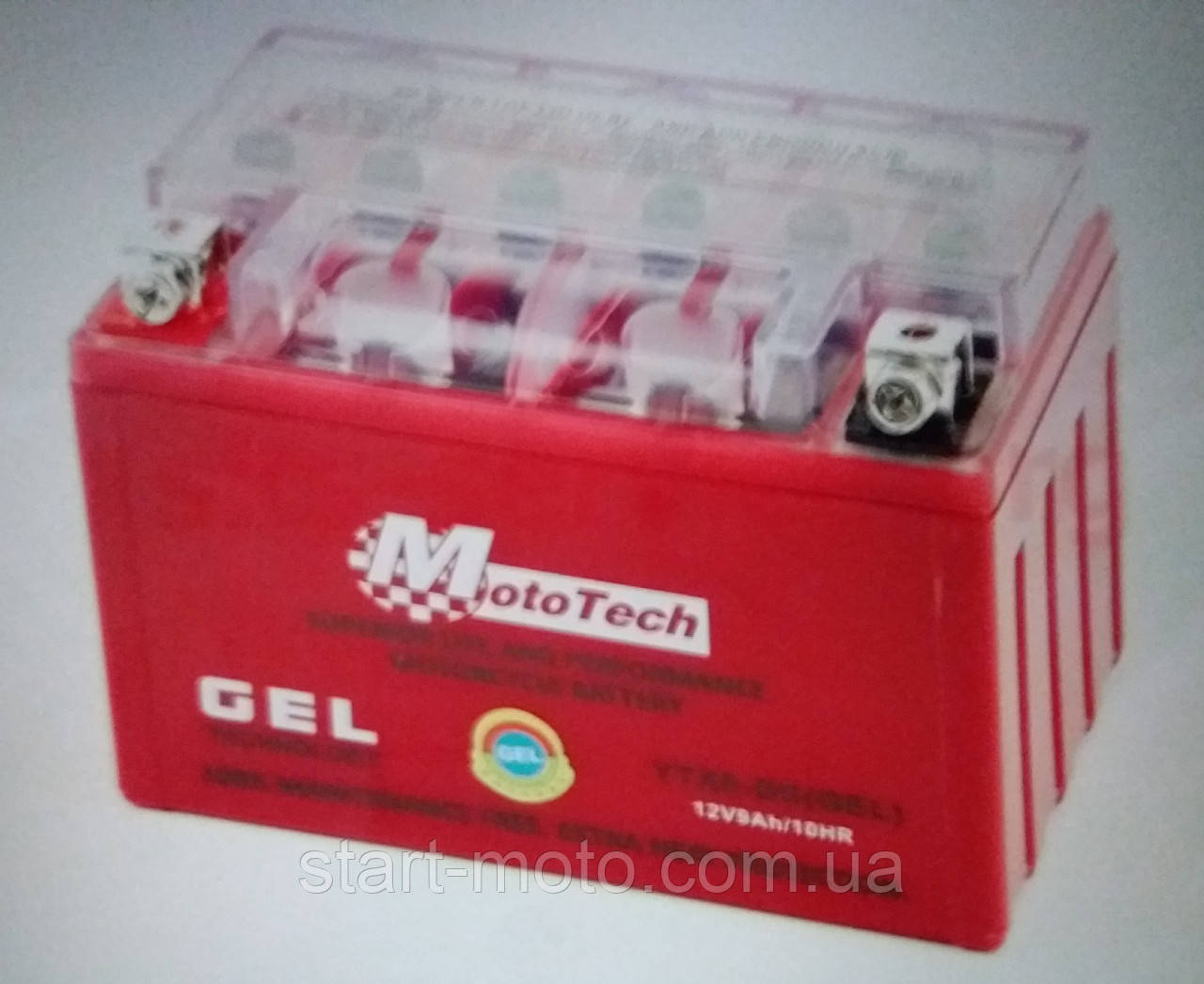 Акумулятор 12 V 9 Ah гелевий mod:UTX9-BS (L150*W87H105) фірма MotoTech Оригінал Тайвань
