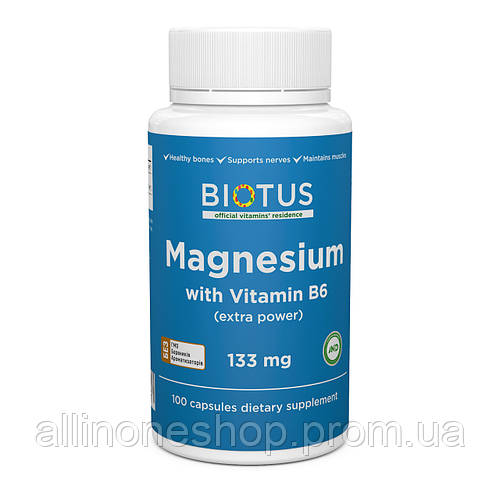 Купить Магний и витамин В6 Magnesium with Vitamin B6 Biotus экстра ...