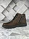 Чоловічі зимові черевики з натуральної шкіри ( коричневі ), фото 2