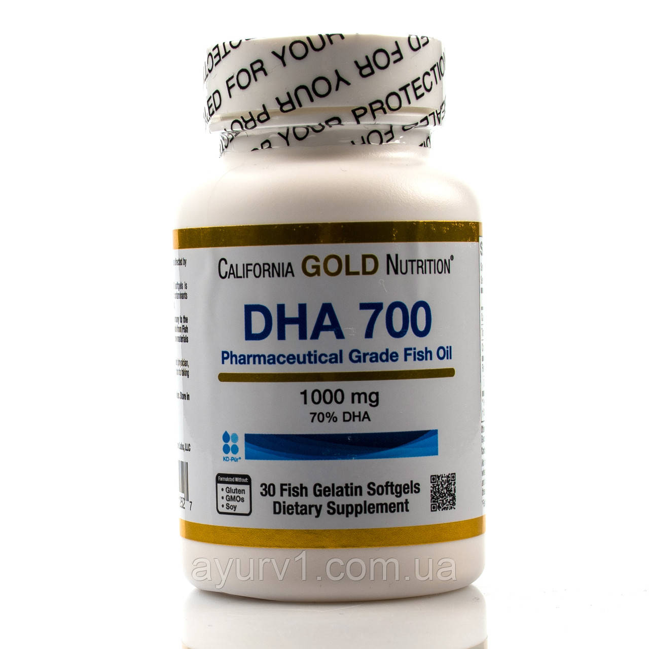 Риб'ячий жир / Омега 3 / DHA 700 - 1000мг, California Gold Nutrition 30 капс