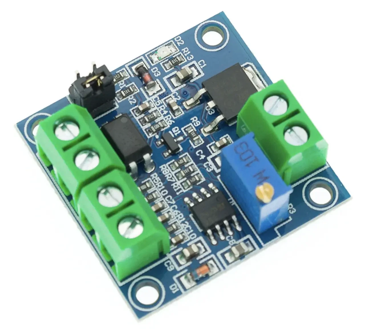 Модуль конвертер ШІМ у напругу 0-10 В LC-LM358-PWM2V 0-100% ШІМ-DC PWM-DC, фото 1